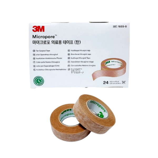 3M 마이크로포어(종이반창고) 황갈색