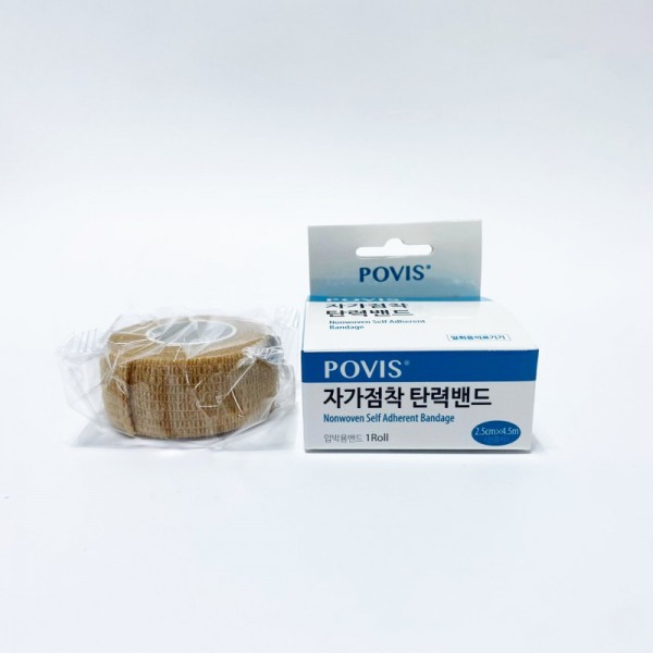 (낱개)수성 자가점착 탄력밴드 1인치 코반