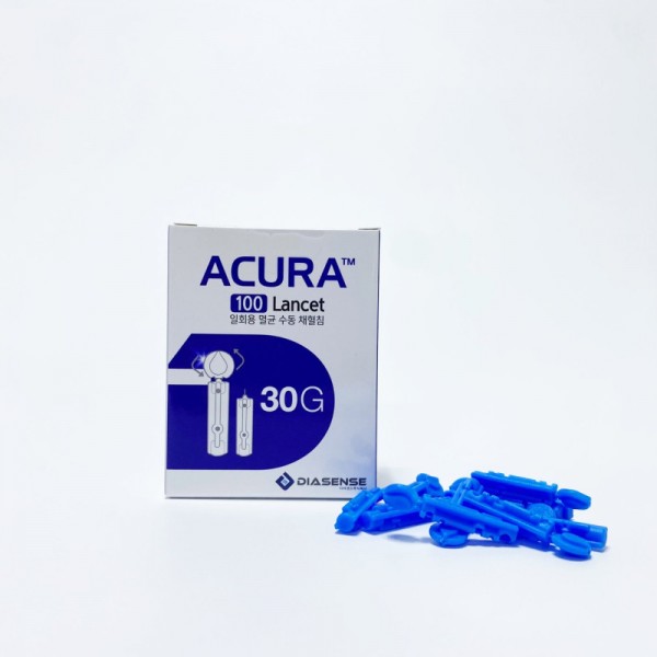 아큐라 채혈침 란셋 30G 100개입